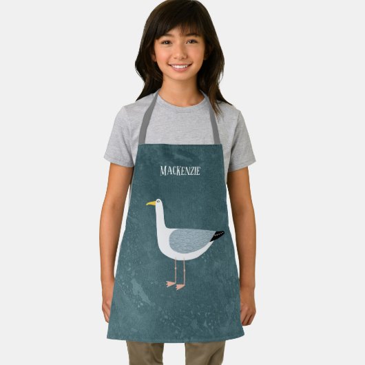 Cute Seagull Name Schort (Insitu)