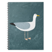 Cute Seagull Nautical Notitieboek (Voorkant)