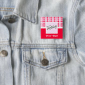 Cute Seagull Vierkante Button 5,1 Cm (In situ)