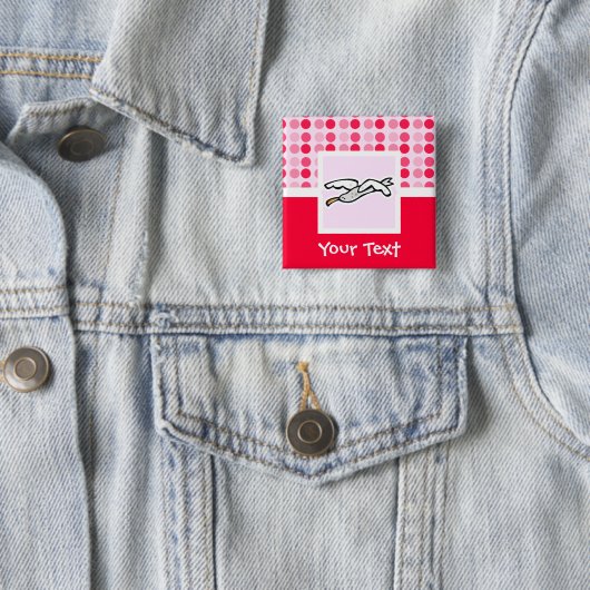 Cute Seagull Vierkante Button 5,1 Cm (In situ)