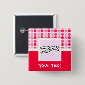 Cute Seagull Vierkante Button 5,1 Cm (Voorkant /achterkant)