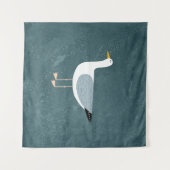 Cute Seagull Wandkleed (Voorkant (horizontaal))