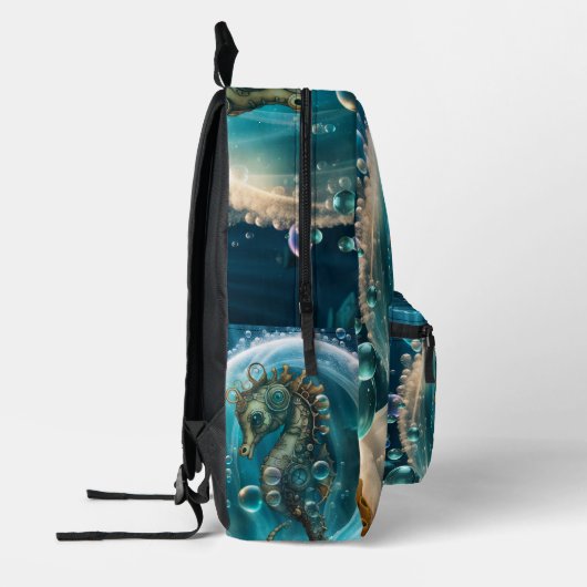 Cute seahorse bedrukte rugzak (Links)