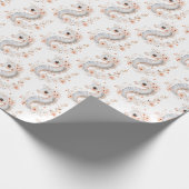 Cute Seahorse Cadeaupapier (Hoek)