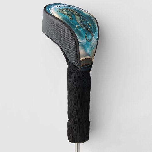 Cute seahorse golfheadcover (Schuin)