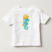 Cute Seahorse, Green Seahorse, Sleeping Seahorse Kinder Shirts (Voorkant)