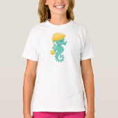 Cute Seahorse, Green Seahorse, Sleeping Seahorse T-shirt (Voorkant)