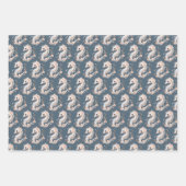 Cute Seahorse Inpakpapier Vel (Voorkant 3)