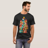 Cute Seahorse Le Sea Fish Christmas Tree Xmas Hat  T-shirt (Voorkant volledig)