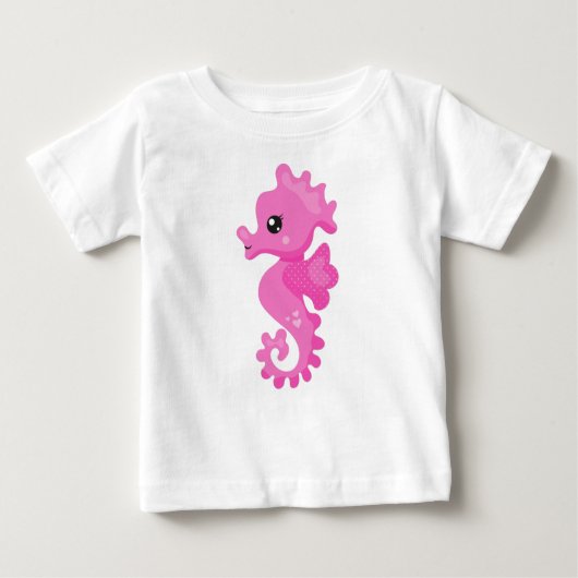Cute Seahorse, Little Seahorse, Pink Seahorse (Voorkant)