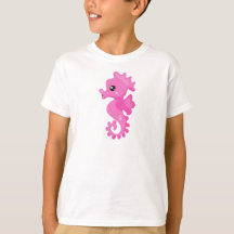 Cute Seahorse, Little Seahorse, Pink Seahorse
