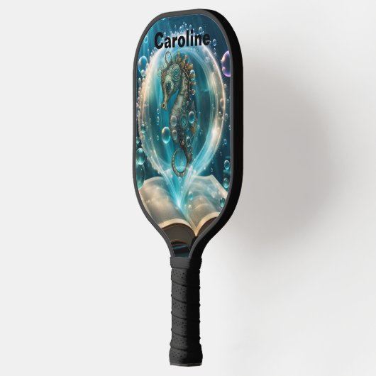 Cute seahorse pickleball paddle (Links)