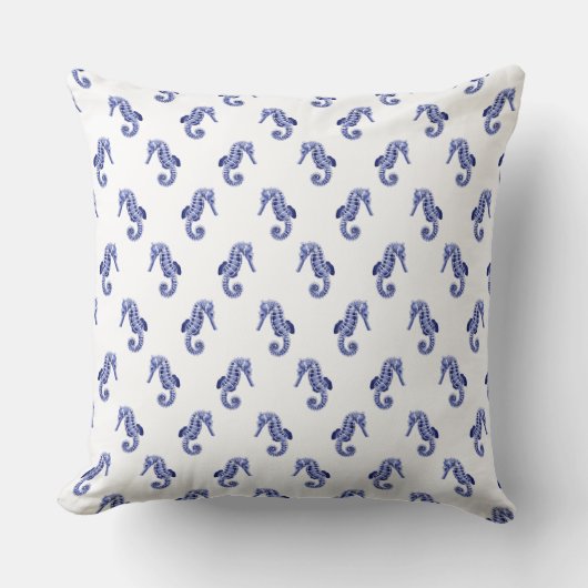 Cute seahorse print kussen (Voorkant)
