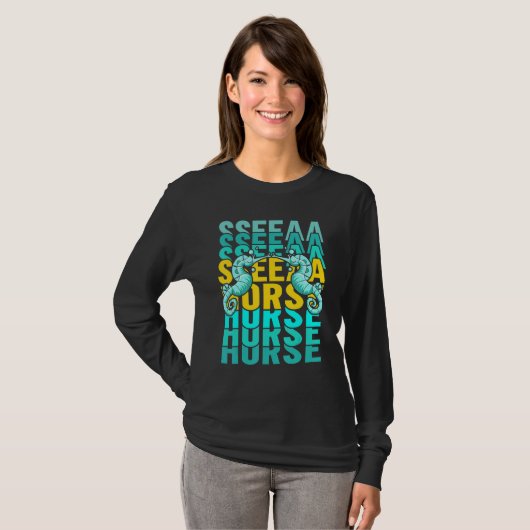 Cute Seahorse T-shirt (Voorkant volledig)