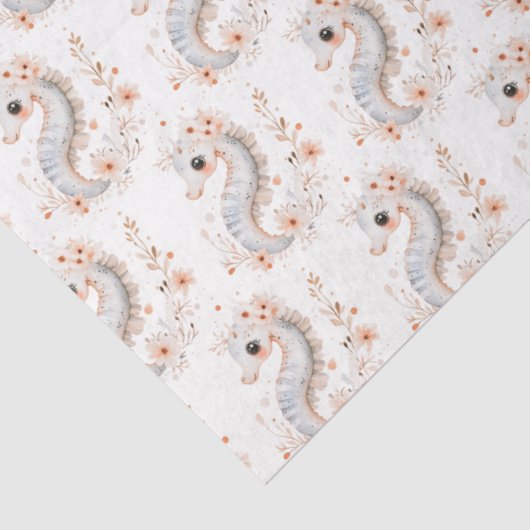 Cute Seahorse Tissuepapier (Detail)