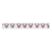 Cute Seahorses Christmas Ribbon Grosgrain Lint (Voorkant)