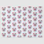 Cute Seahorses Christmas Tissue Paper Tissuepapier (Voorkant)