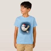 Cute seal baby met santa hat groet kerstmis t-shirt (Voorkant volledig)