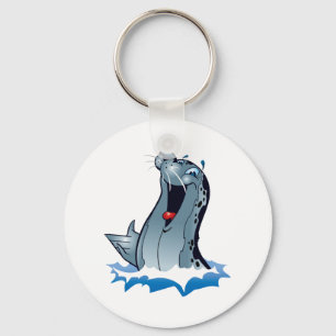Cute Seal Cartoon Sleutelhanger