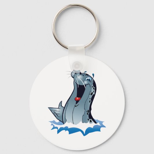 Cute Seal Cartoon Sleutelhanger (Voorkant)