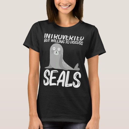 Cute Seal For Men Women Sea Lion Zoo Animal T-shirt (Voorkant)