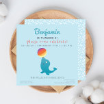 Cute Seal - Fun Kids Birthday Party Invitation Kaart<br><div class="desc">NewParkLane - Colorful Kids Birthday Party Invitation, met een schattig zegel tegen een blauwe achtergrond. De achterkant heeft een schattig polkadots patroon. Voor een gepersonaliseerd ontwerp voeg jouw naam en persoonlijke informatie in de makkelijk te gebruiken tekstsjablonen toe. Alle tekststijlen, kleuren en grootten kunnen worden aangepast aan uw behoeften. Bekijk...</div>