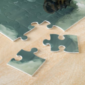 Cute Seal in Bubble Bath Jigsaw Puzzle Legpuzzel (Zijkant)