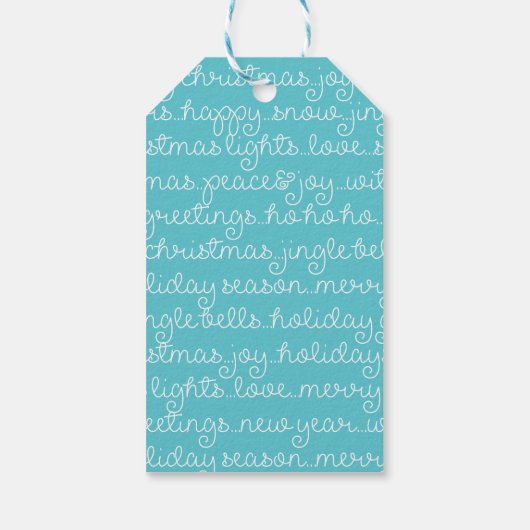 Cute Seal Kerstmis Cadeaulabel (Achterkant)