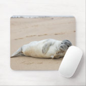 Cute Seal Posing on a Beach Muismat (Met muis)