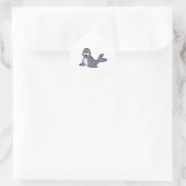 Cute Seal Ronde Sticker (Tas)