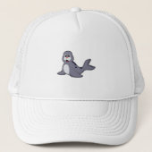 Cute Seal Trucker Pet (Voorkant)