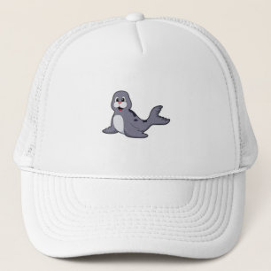 Cute Seal Trucker Pet