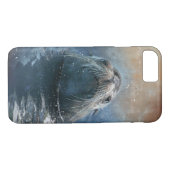Cute Seal Zee Lion Moderne Waterverf Case-Mate iPhone Case (Achterkant (Horizontaal))