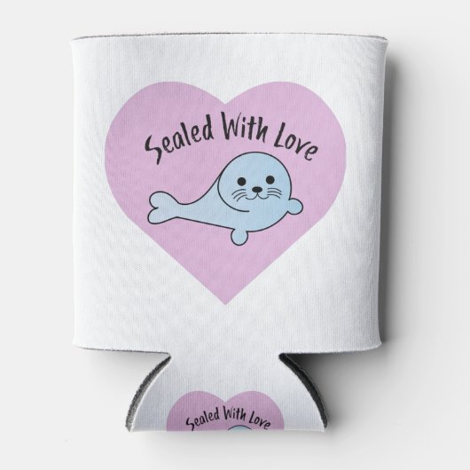 Cute Sealed with Love Blikjeskoeler (Voorkant)