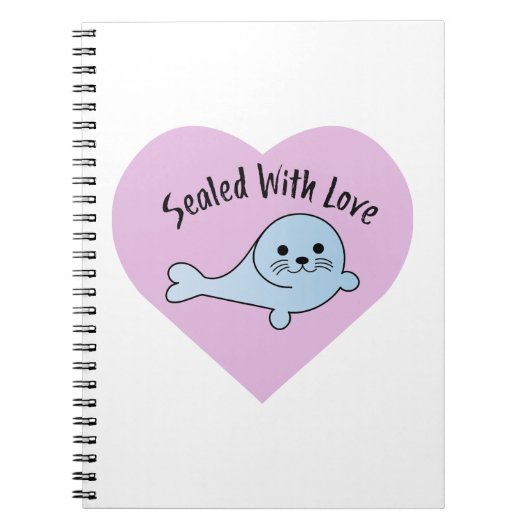 Cute Sealed with Love Notitieboek (Voorkant)