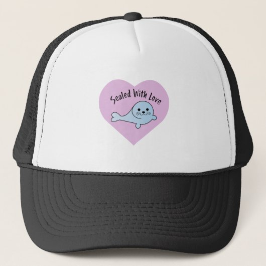Cute Sealed with Love Trucker Pet (Voorkant)