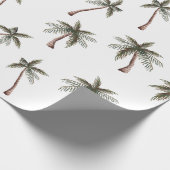 Cute Seamless Palm Trees Pattern, Summer Gift Cadeaupapier (Hoek)