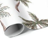 Cute Seamless Palm Trees Pattern, Summer Gift Cadeaupapier (Rol Hoek)