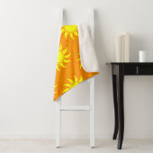 Cute seamless pattern of sun. Doodle hand drawn st Sherpa Deken (In situ)