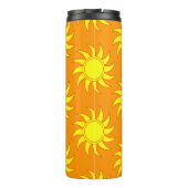 Cute seamless pattern of sun. Doodle hand drawn st Thermosbeker (Achterkant)