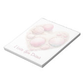 Cute Seashell Heart Beach Love Valentine's Day Notitieblok (Linkerzijde)