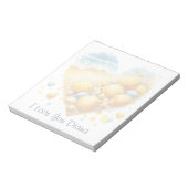 Cute Seashell Heart Beach Love Valentine's Day Notitieblok (Linkerzijde)