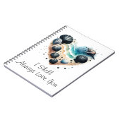 Cute Seashell Heart Beach Love Valentine's Day Notitieboek (Linkerzijde)