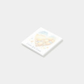 Cute Seashell Heart Beach Love Valentine's Day Post-it® Notes (Schuin)