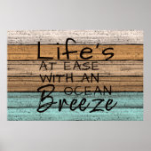 Cute Seaside Beachy Summer Quote Art Poster (Voorkant)