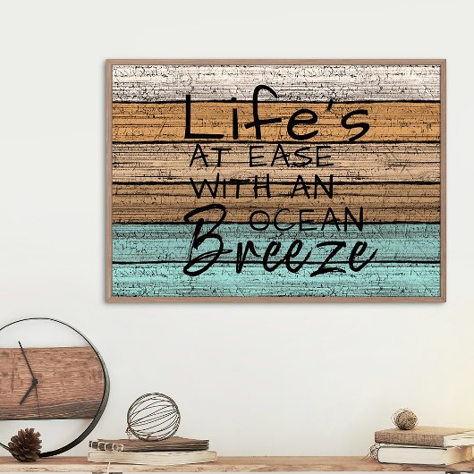 Cute Seaside Beachy Summer Quote Art Poster
