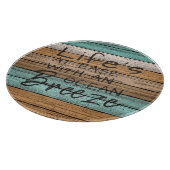 Cute Seaside Beachy Summer Quote Art Snijplank (Hoek)