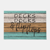 Cute Seaside Beachy Summer Quote Art Welcome Deurmat (Voorkant)