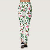 Cute Seasons Greetings Waterverf Greenery Pattern Leggings (Achterkant)