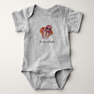 Cute seaway animal octopus baby body suit romper